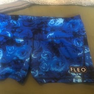 Blue Fleo shorts
